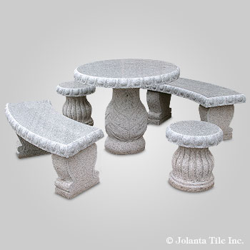 Daisy™ - granite gray bench