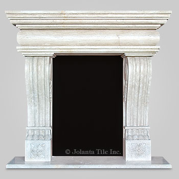 Empire™ - marble modern fireplace