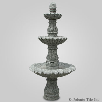 Florence™ - granite green three layer fountain