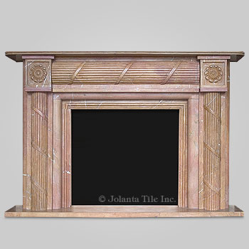 Kenya™ - marble modern fireplace