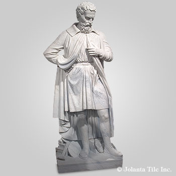 Michelangelo Buanarroti - marble white historical sculpture