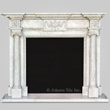 Venice™ - marble traditional fireplace