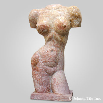 Woman Woman™ - marble yellow modern sculpture