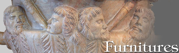 Furniture stone carving image logo