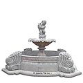 Christofer Trumpet™ - sandstone gray 1 layer fountain