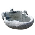 Lilly Pond™ - granite green small bird baths