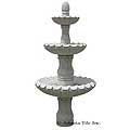 Lotus™ - granite gray 3 layer fountain