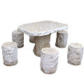 Natural Table™ - granite gray table and stools