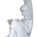 Once Upon a Time™ - marble white modern sculpture