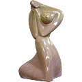 Please Come True™ - marble pink yellow modern sculpture