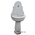 Santa Barbara™ granite green wall fountain