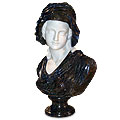 School Girl™ - marble multicolor lady bust