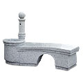 Serenity™ - granite bench with pot