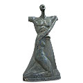 Sometimes Devotion™ - marble green modern sculpture