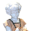 Tender Is The Basket™ - marble multicolor child sculpture