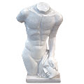 This Is Man™ - marble white modern sculpture