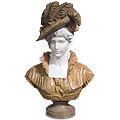 Timeless™ - marble multicolor traditional lady bust