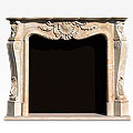 Uncle Alber™ - marble traditional fireplace
