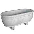 Venetian Bathtub™ - marble white bathtub