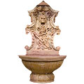 Violin Lion Symphony™ - marble brown wall fountain