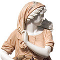 Winter™ - marble multicolor traditional lady sculpture