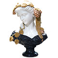 Young Maiden™ - marble multicolor traditional lady bust