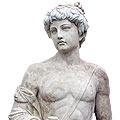 Alexander - travertine historical sculpture