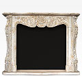 Audrey™ - marble traditional fireplace
