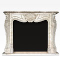 Boheme™ - travertine traditional fireplace