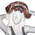 Countryside™ - marble multicolor traditional lady sculpture