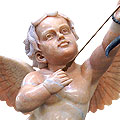 Cupid™ - marble multicolor cherub with bow and arrow