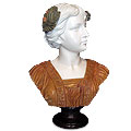 Delicate™ - marble multicolor lady bust