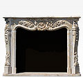 Dover™ - marble traditional fireplace