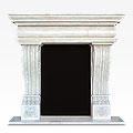 Empire™ - marble modern fireplace