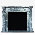 Gilbert™ - marble traditional fireplace