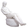 Imagining™ - marble white modern sculpture