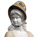 Jane™ - marble multicolor traditional lady sculpture