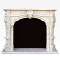 Lakeside™ - travertine traditional fireplace