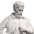 Michelangelo Buonarroti - marble white historial figure sculpture