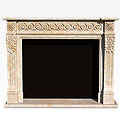 Montego™ - marble traditional fireplace