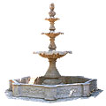 Naples™ - travertine 3 layer fountain with surround
