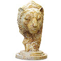 Persistent Tiger™ - marble yellow animal sculpture