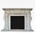 Romulus™ - sandstone traditional fireplace