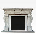 Romulus™ - sandstone traditional fireplace