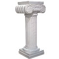 Short Roman Pedestal™ - marble white pedestal