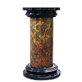 Train Pedestal™ - marble multicolor pedestal