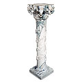Vine Column™ - marble white and green pedestal